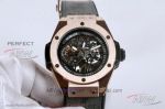 Perfect Replica Hublot Big Bang Rose Gold Case Skeleton Face 45 MM Automatic Watch